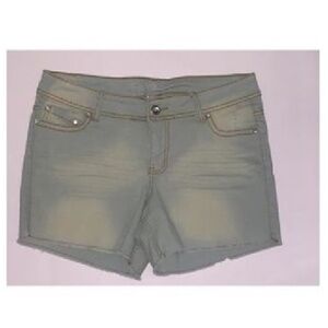 BONGO JUNIOR'S OMBRE FRAYED DENIM SHORTS - 13 MINT (NEW)